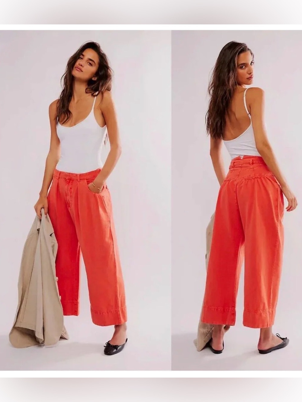 Free People Sweet Talk Wide Leg Chinos